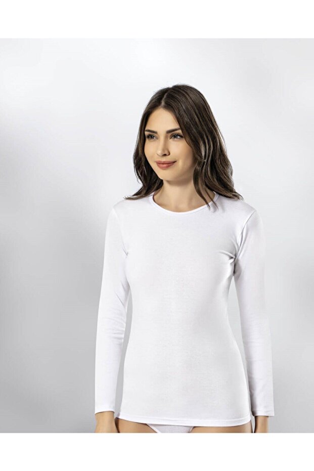 Women's Crew Neck Long Sleeve Blouse Athlete Bady