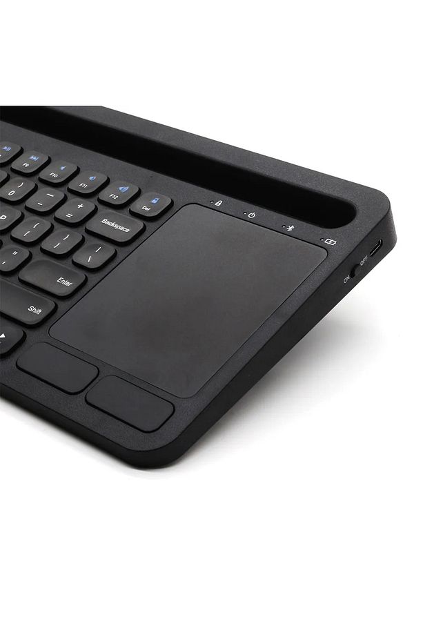 Android İpad Tablet PC Uyumlu  Bluetooth Kablosuz Klavye & Touchpad - 3