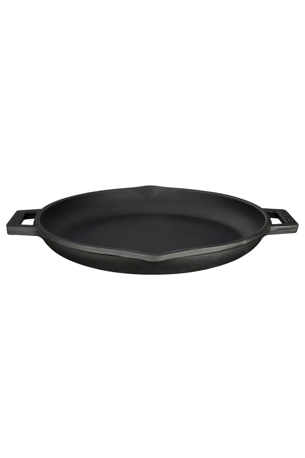 Round Double Handle Lv Eco Tv 30 K0 30 cm Cast Iron Frying Pan