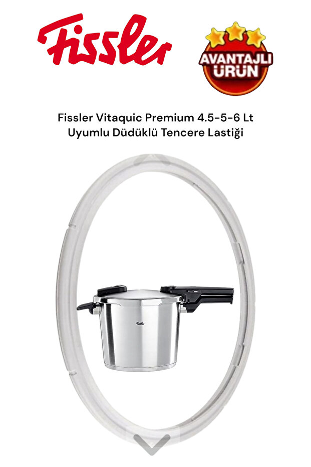 Fissler Vitaquick Premium 4.5 -5-6 Compatible Pressure Cooker Rubber Silicone A++ Quality