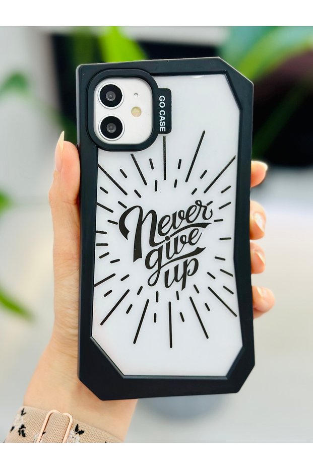 Soft Silicone Case with Asymmetrical Print Design on the Edge Compatible with iPhone 11