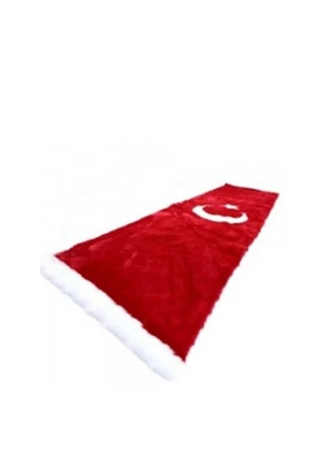 Turkish Flag Torpedo Pandizot Top Plush Carpet Moon Star Torpedo Cover 150X40Cm