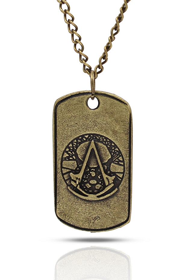Assassin Creed Ubi Work Shop - Antique Yellow Necklace with Symbol