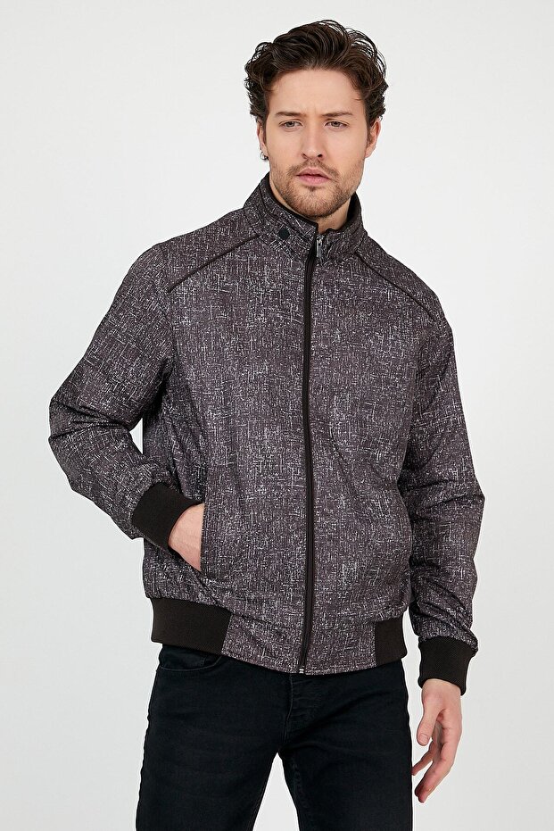 Ağaç Desenli Yazlık Mont - 5