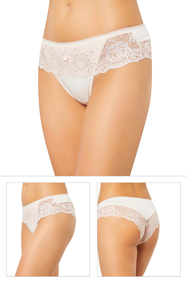 10951 DANTELLİ 3 ' LÜ  KÜLOT - 2