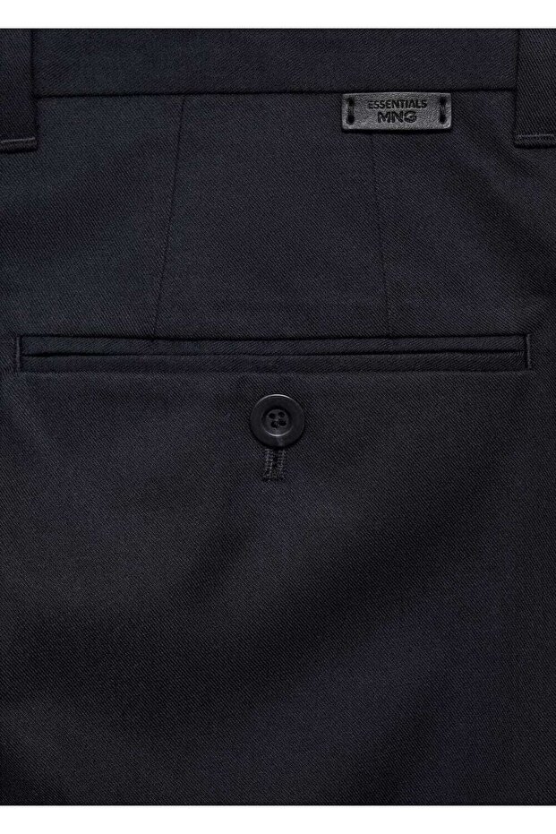 Regular kesim pamuklu pantolon - 5