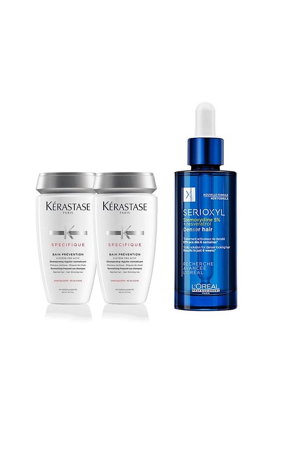 Specifique Prevention Şampuan 2X250 ml+Loreal Serioxyl Stemoxydine %5 Denser Hair 90 ml - 1
