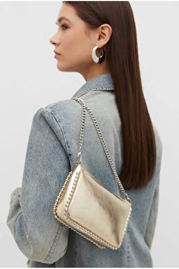 Mini boncuklu çanta - 4