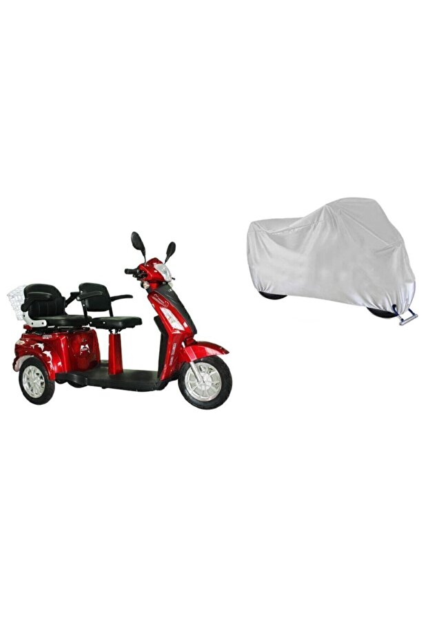Volta Vm4+ 1500w Double Electric Moped 3 Wheel Motorcycle Tarpaulin