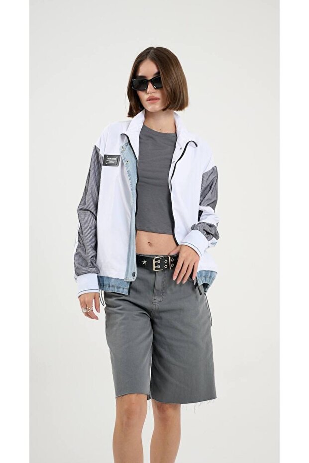 File Detay Şerit Kadın Ceket - 4