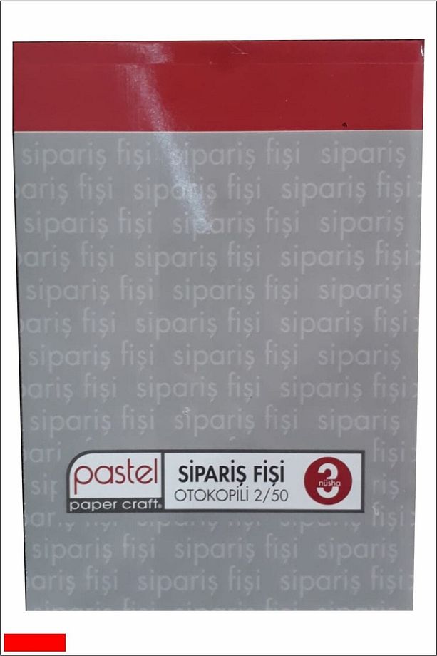 Sipariş Fişi 14x20 Cm Ölçülerinde A5 2/50 Otokopili 3 Nüsha (1 Asıl 2 Suret) 1 Adet (1 Cilt) - 1
