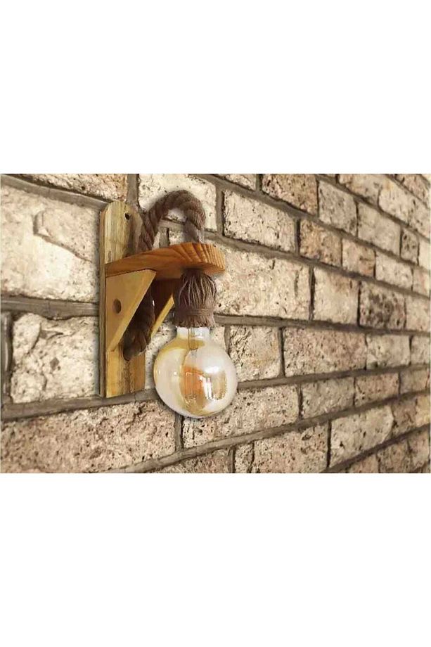 Aplik Ahşap Aplik Duvar Lambası Cafe Otel Restorant Için Ahşap Aplik Duvar Lambası - 2