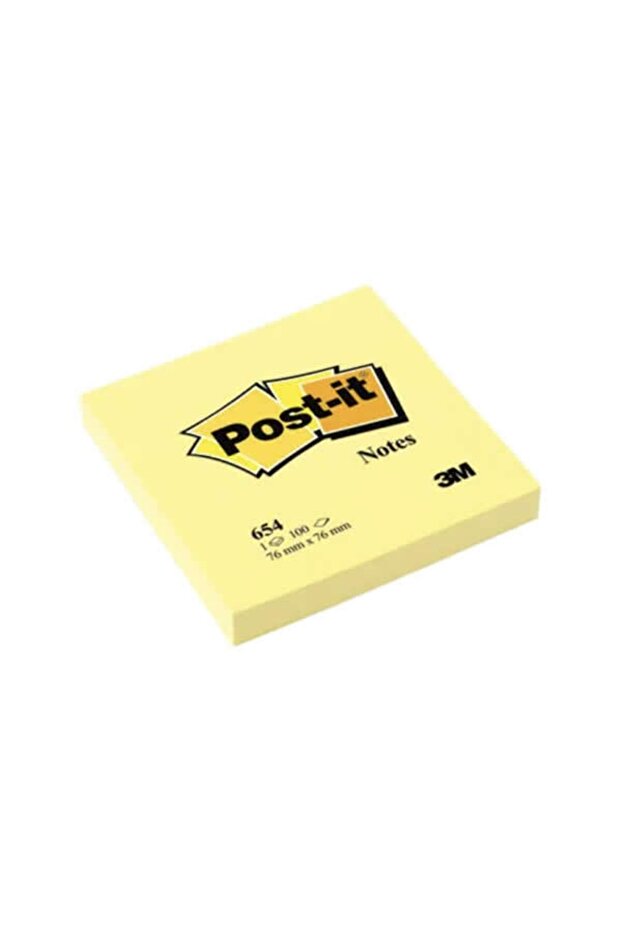 Post-ıt 654 76x76 100 Yaprak Sarı Not Kağıdı - 1