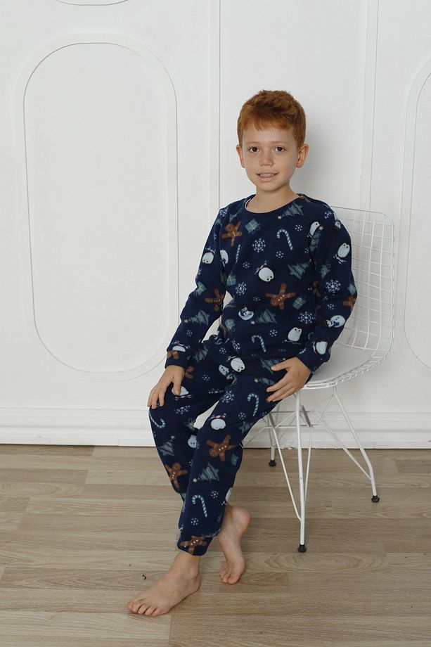 Kışlık Çocuk Polar Pijama Takım - 8