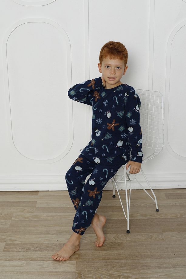 Kışlık Çocuk Polar Pijama Takım - 6