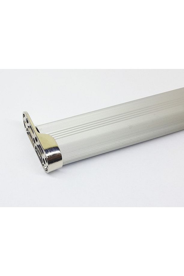 Gardırop Elbise Askı Borusu Alüminyum Dolap Borusu Oval 1 Adet 80 Cm Ve 2 Adet Boru Başlığı - 3