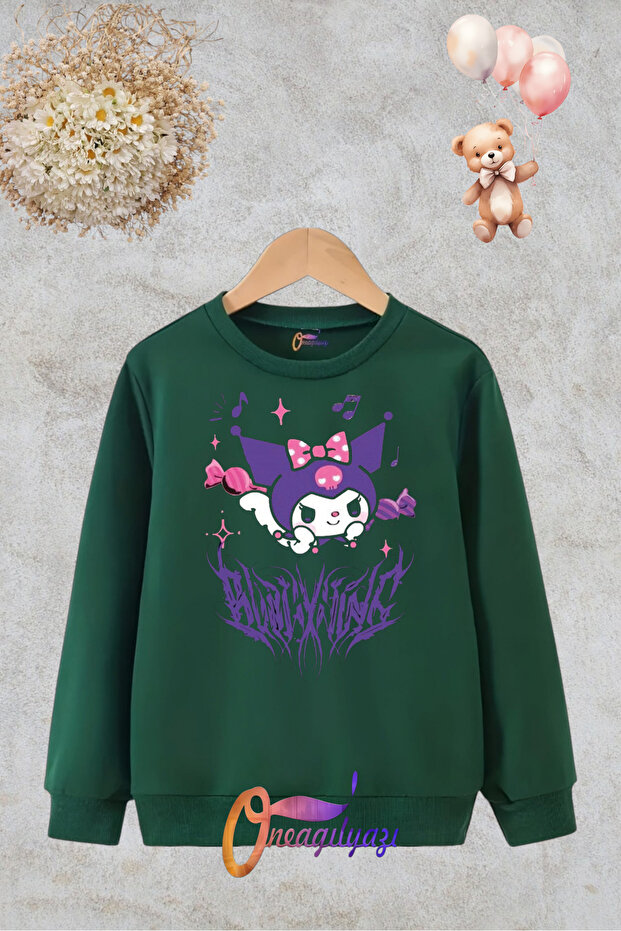 Crew Neck Printed Children's Sweatshirt