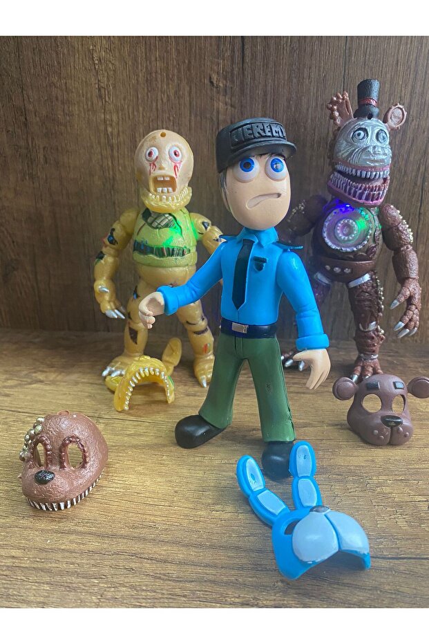 Five Nights At Freddys Aksiyon Figür Oyuncak 3 Lü Set Freddys Oyuncak Five Nlghts At Freddy's Fnaf - 3