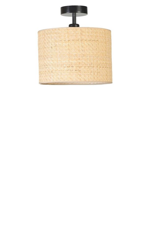 HASIR RATTAN ABAJURLU PLAFONYER AVİZE - 1