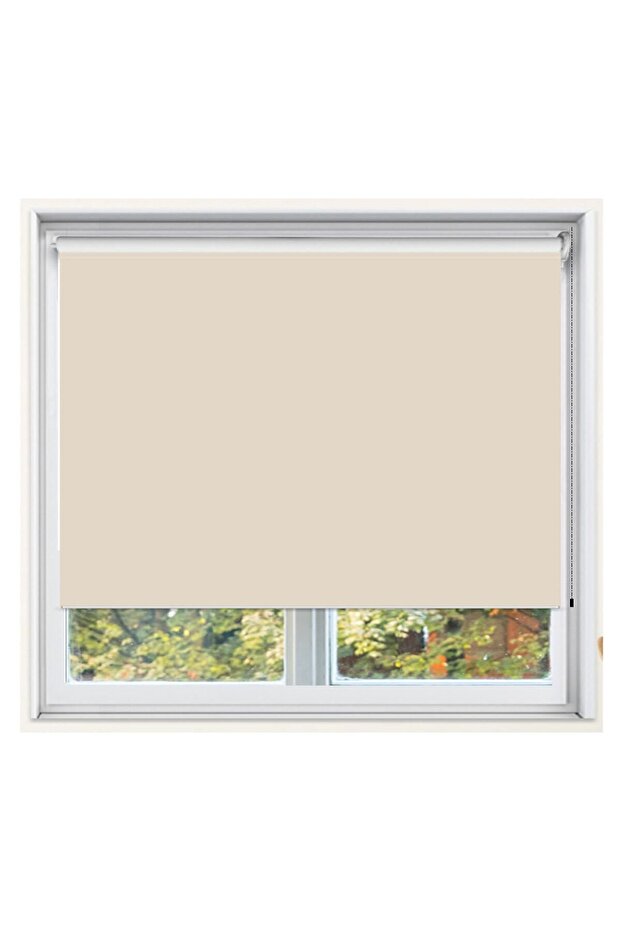 Ekru Stor Perde Etek Dilimsiz - 2