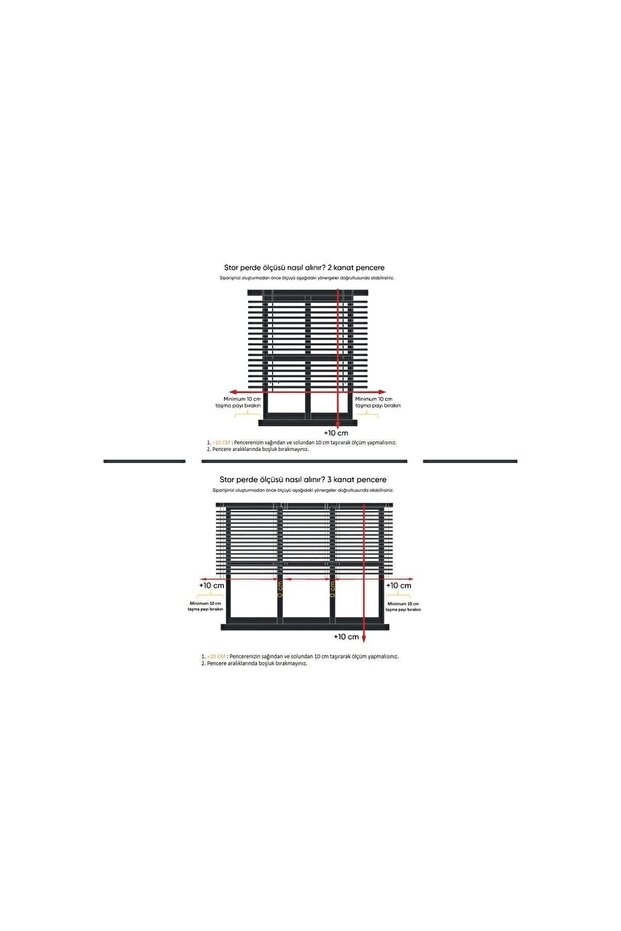 Krem Modern Stor Perde Eteksiz - 2