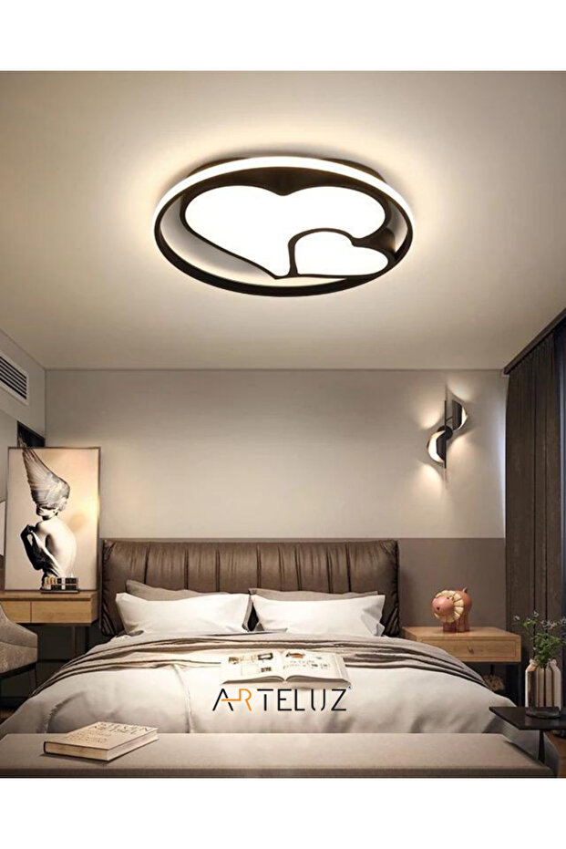 Modern Kalp Model Tavan Led Avize - 5