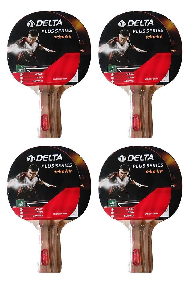 4 Adet ITTF Onaylı Masa Tenisi Raketi - 1