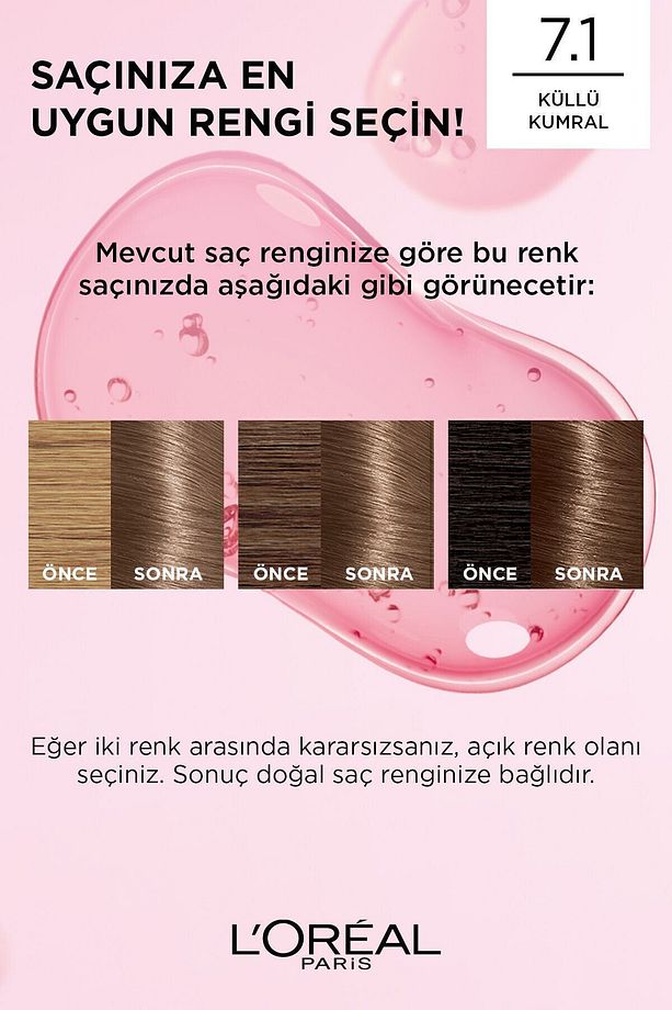 Excellence Creme Saç Boyası 7.1 Kumral Küllü - 8