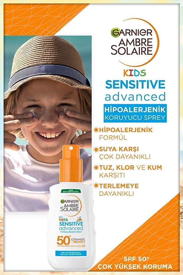 Ambre Solaire Bronzlaştırıcı Yağ 200ml&sensitive Advanced Güneş Koruyucu Çocuk Sprey Gkf50 150ml - 4