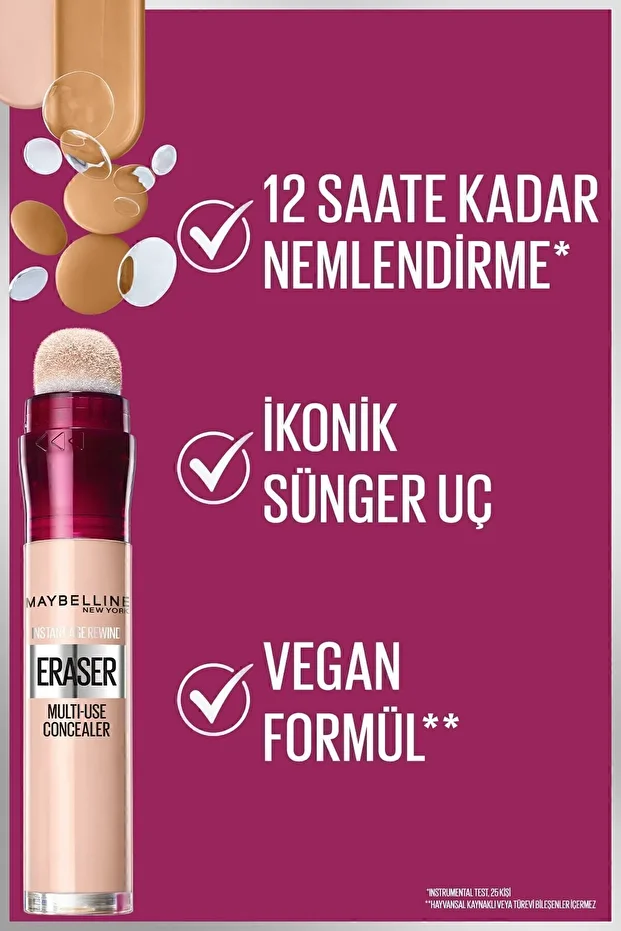 Lash Sensational Ekstra Siyah Maskara& Instant Anti Age Eraser Kapatıcı 01 & Mini Likit Mat Ruj -15 - 4