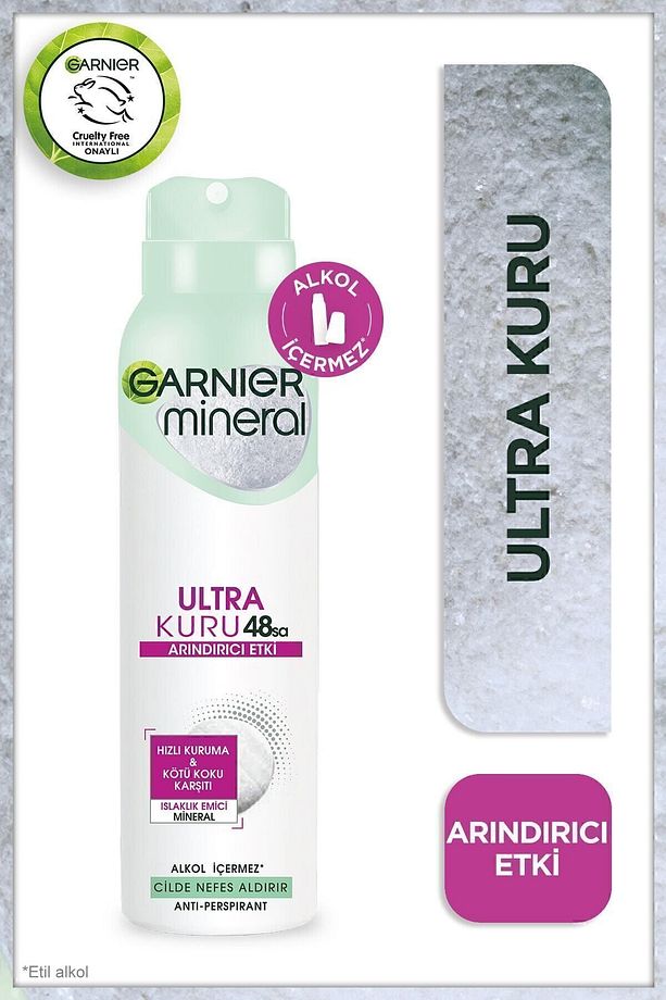 Mineral Ultra Kuru Kadın Sprey Deodorant 3600541932654 - 1