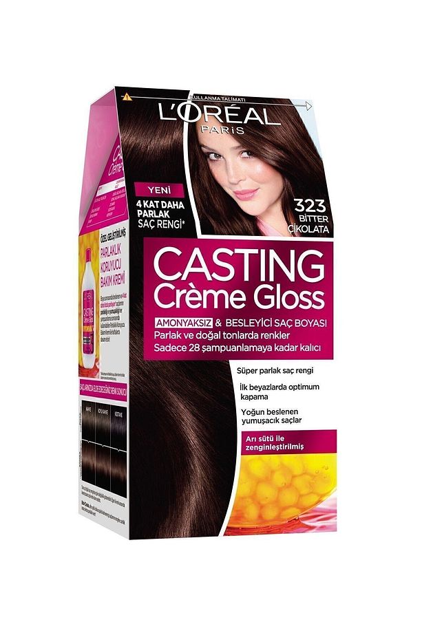 Saç Boyası - Casting Creme Gloss 323 Bitter Çikolata 3600523302932 - 7
