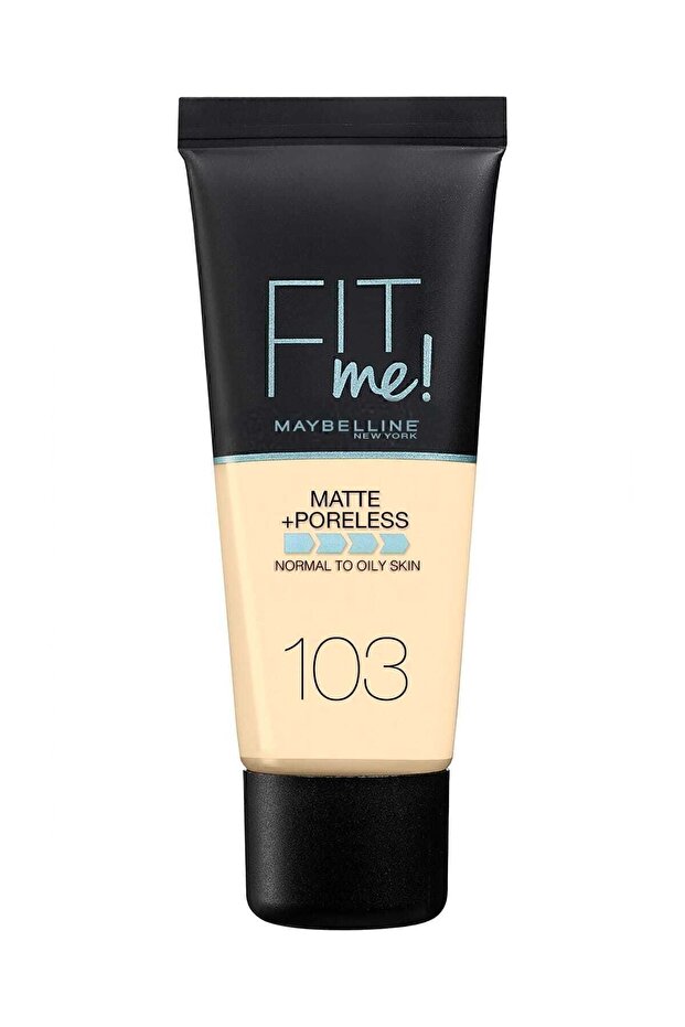 Mat Fondöten - Fit Me Matte + Poreless Foundation 103 Pure Ivory 3600531544782 - 2