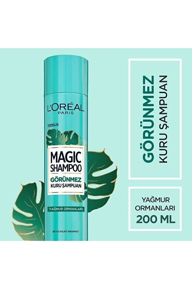 L'oréal Paris Magic Shampoo Görünmez Kuru Şampuan 200ml -yağmur Ormanları - 1