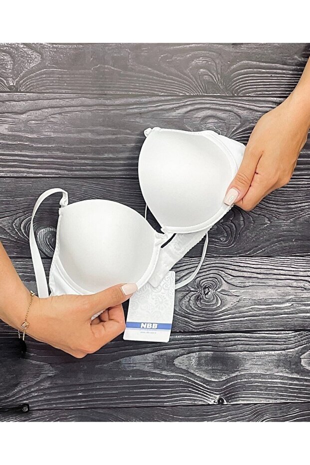 NBB حمالة صدر كلاسيكية أساسية غير مدعومة برقبة على شكل حرف V مع كوب - 3528