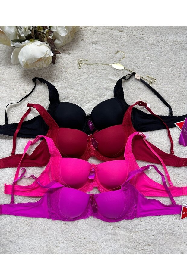FK Lingerie Ruched Push-up Underwire Imported Quality Bra (Occasion Product)- 189