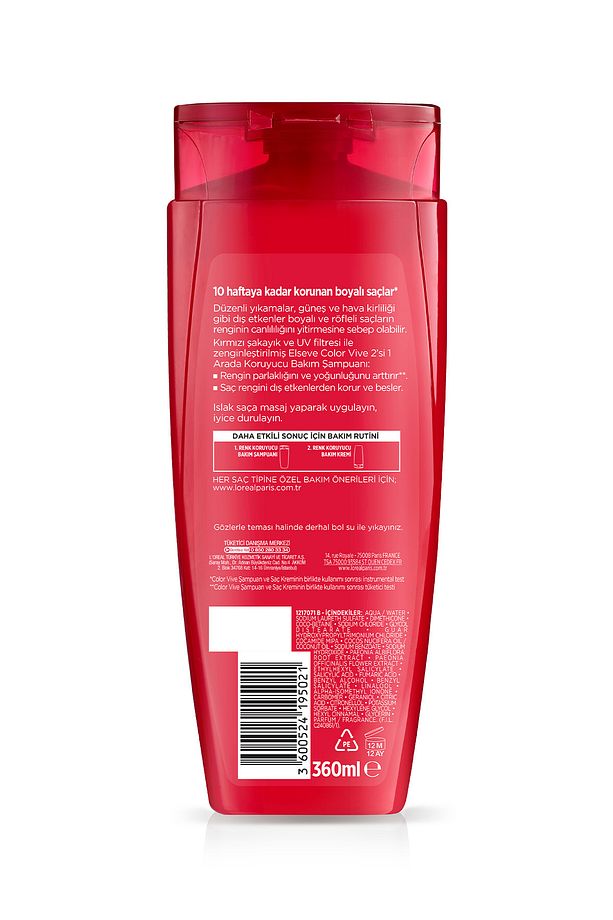 L'oréal Paris Colorvive Renk Koruyucu Bakım Şampuanı 2'si 1 Arada 360 ml - 2