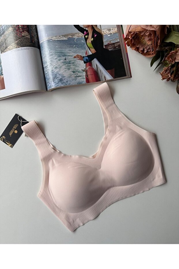 Carla No Underwire Seamless Push-up Invisible Ice-Silk (Invisible) Bra - Imported Bra