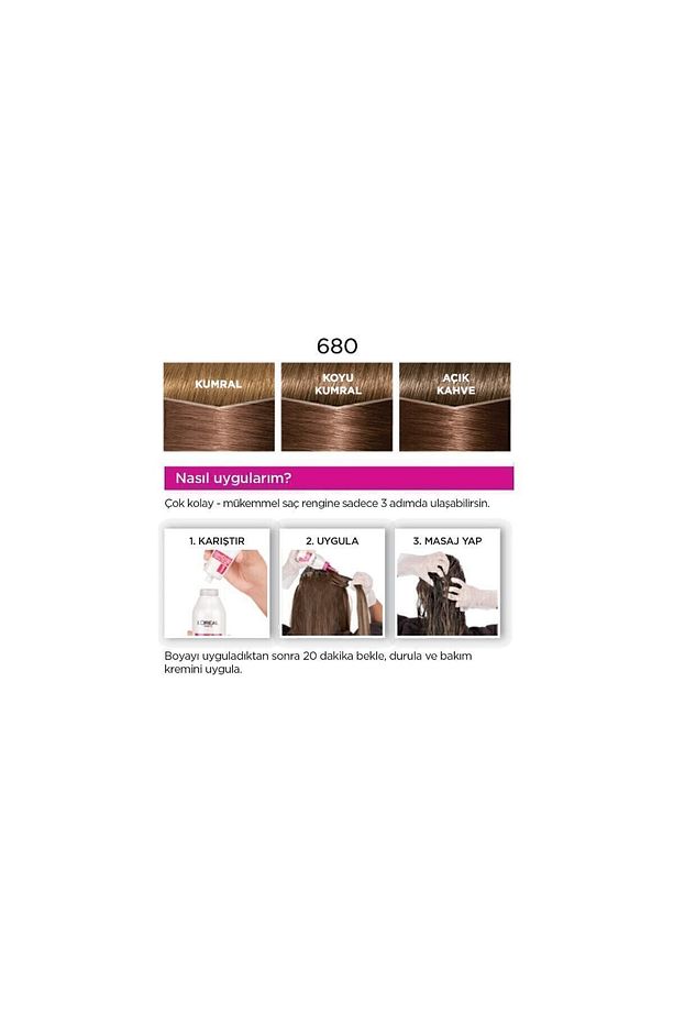 L'Oréal Paris Casting Crème Gloss Saç Boyası - 680 Bronz Kahve - 5