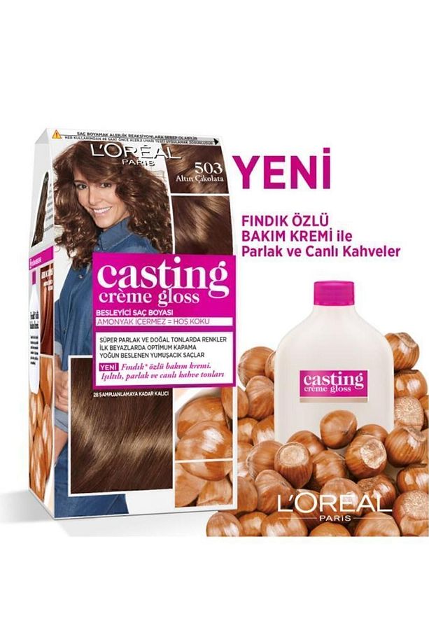 L'oréal Paris Casting Crème Gloss Saç Boyası - 503 Altın Çikolata - 2