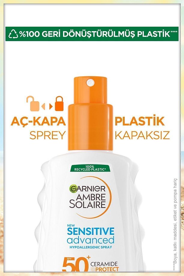 Ambre Solaire Sensitive Advanced Hipoalerjenik Güneş Koruyucu Sprey Spf50 150ml - 5
