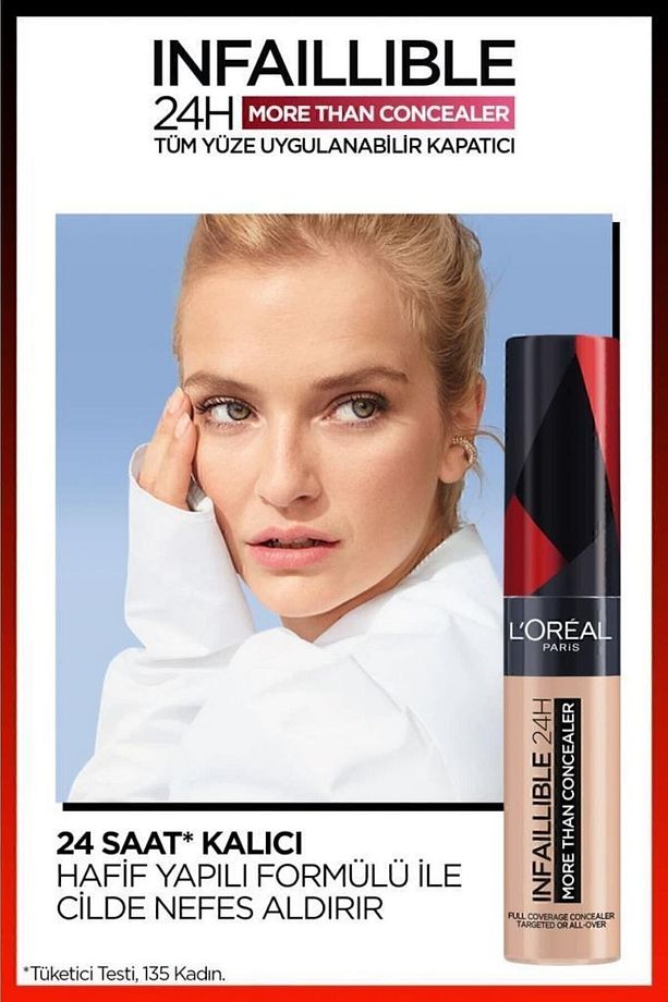 Infaillible 24h Tüm Yüze Uygulanabilir Kapatıcı 322 Ivory & Mini Paradise Maskara 4.7 Ml Makyaj Seti - 3