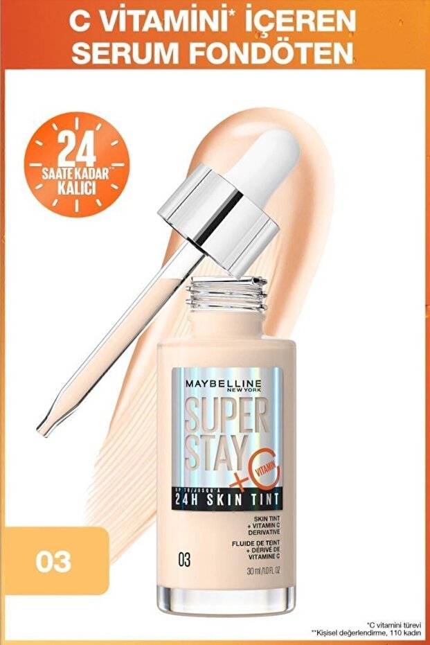 Super Stay Skin Tint Concealer Foundation with Vitamin C - 03