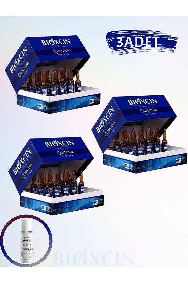 Quantum Saç Bakım Serumu 6 ml x 15 ( 3 ADET ) '&'  ( 100 ML Yüz Temizleme Jeli) - 1