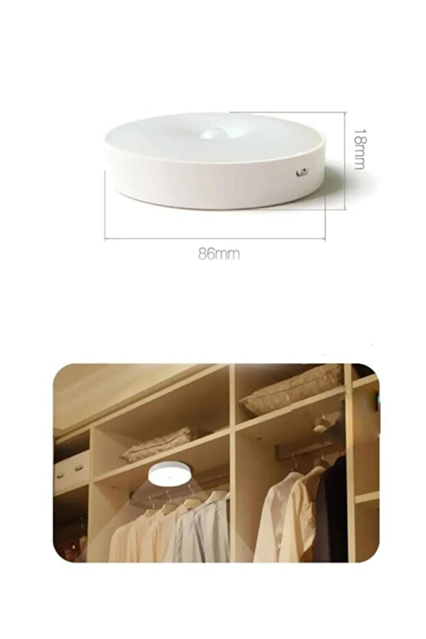 Usb Şarjlı Hareket Sensörlü Kablosuz Spot Led Lamba - 2