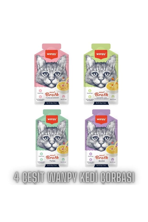 4 çeşit kedi çorbası 4X50g - 1