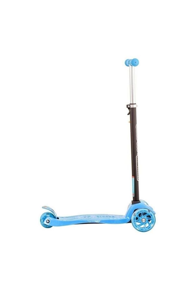 3 Tekerlekli Işıklı Scooter Oyuncak 3 Tekerlekli Led Işıklı Yükseklik Ayarlı Frenli Çocu - 3