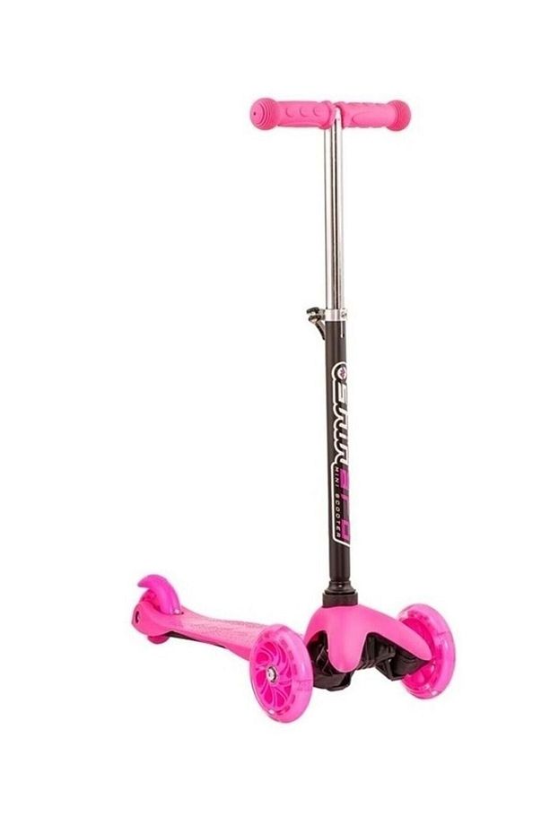 3 Tekerlekli Işıklı Scooter Oyuncak 3 Tekerlekli Led Işıklı Yükseklik Ayarlı Frenli Çocu - 1