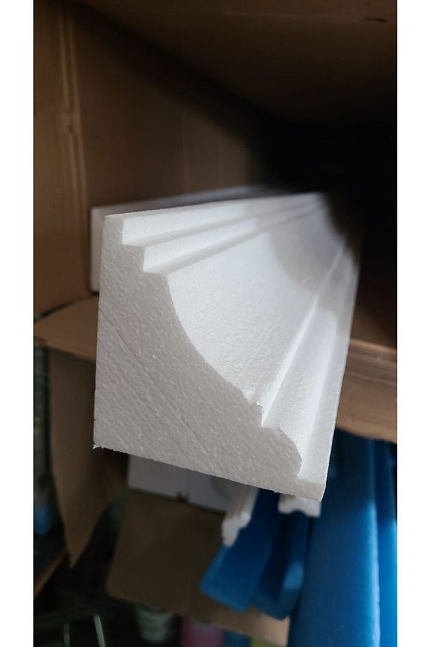 Hazır Korniş Önü Strafor Kartonpiyer Klk-1 10*10cm 2 Adet (4 METRE) - 5