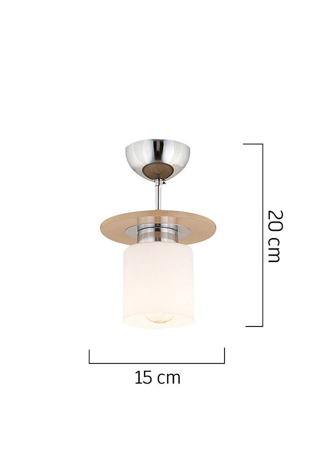 Atlas Tekli Kahve Yuvarlak Modern Genç Odası Mutfak- Banyo Mutfak Salon Spot Avize - 3